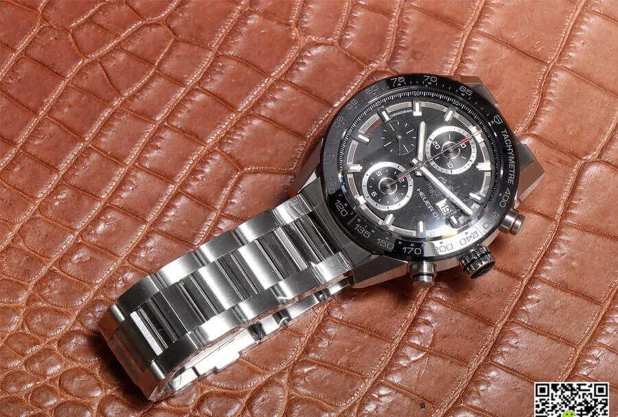 TAG Heuer Carrera CAR201Z.BA0714 XF Factory 1:1 Best Edition Replica Watch Black Bezel